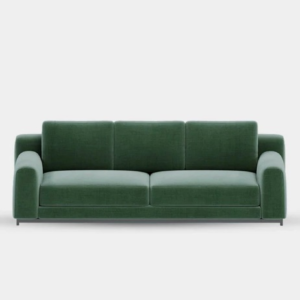 3 Seater Modern Dark Green Sofa