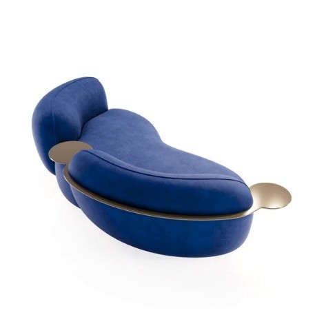 3 Seater Italian Curved Cashew Nut Designed Sofa - Image 4