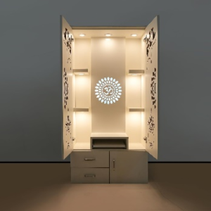 Alpine Willow 3X5 Ft Modular Designer Temple - Engineered Wood, White