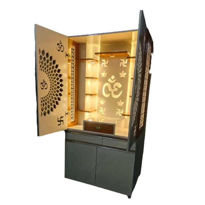 Handwoody Wooden Temple/Home Temple/Pooja Mandir/Pooja Mandap/Temple for Home 18